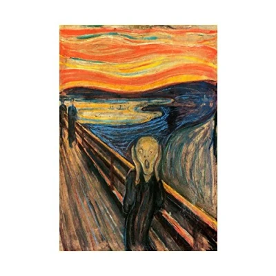 Image of Wee Blue Coo Edvard Munch Scream Painting Frame Art Print Picture F12X301