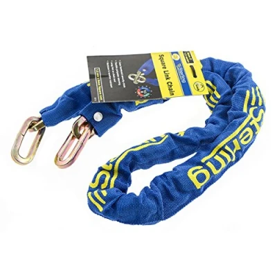 Image of Sterling 150SSP 1.5mtr 50mm Solid Steel Closed Shackle Padlock Set, Black, 10mm x 1.5m Gold Sold Secure Chain
