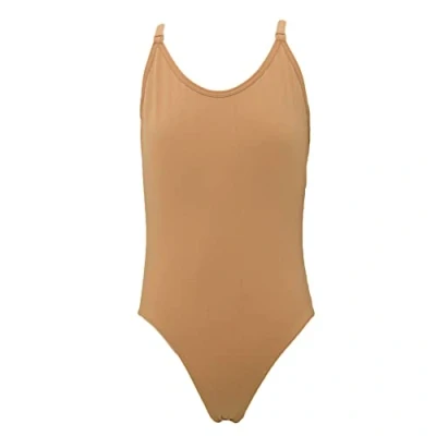 Image of Silky Girls Dance Seamless Low Back Leotard (1 Garment) (6 8 Years) (Nude)