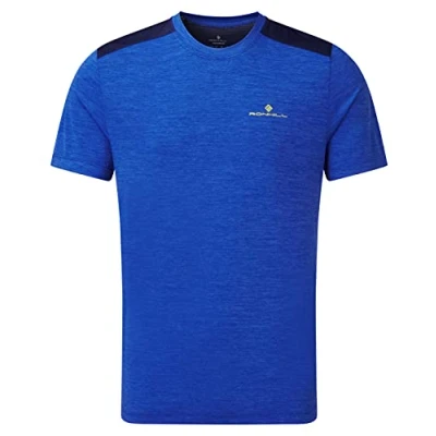 Image of RONHILL, Men&#039;s Life S/S Tee, CobaltMarl/DpNavyMrl, S