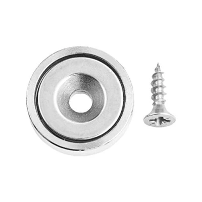 Image of Connex DY7100004 Magnet Neodymium Round 11 kg Pack of 2, 2 x 0.5 cm