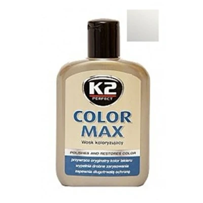 Image of K2 Color Max Colored Wax with carnauba, restores car shine, silver 200ml