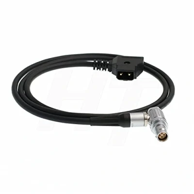 Image of HangTon D tap Right Angle Power Cable for RED Komodo X V Raptor EPIC/SCARLET DRAGON DSMC2 Camera Female 6 Pin 4.92ft
