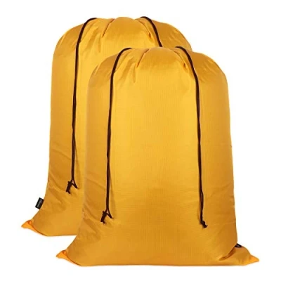 Image of Asonen Large Laundry bags 2 Pack 37&quot; x 47&quot;, Two way drawstring Tear proof Portable Capacity travel storage for Students, Apartments, Travel, Vacations, College