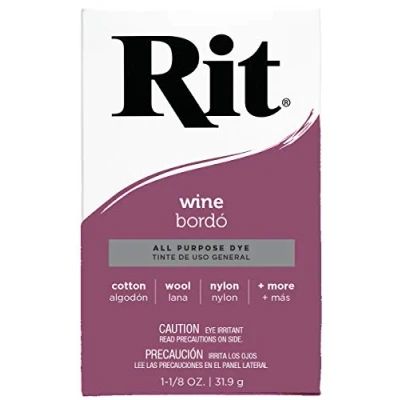 Image of Rit Dye Powder Wine, fabric, Multicolor, 1