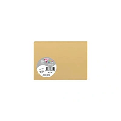 Image of Clairefontaine Ref 1338C Pollen Card (Pack of 25 Sheets) 110 x 155mm Sized, Acid Free, Inkjet &amp; Laser Compatible, Easy to Write On, 210gsm Caramel