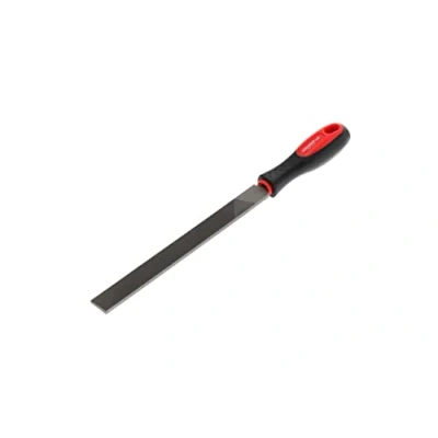 Image of GEDORE Red Flat File, Special Steel, 2 Component Handle, Red/Black, Single Piece