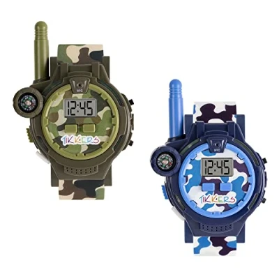 Image of Tikkers Kids Digital Walkie Talkie Watch Camo Set TKWALKIE 0001
