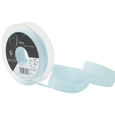 Image of Berisfords Velvet Ribbon, Petrol, 10.2 x 2.1 cm