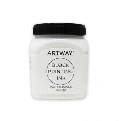 Image of Artway Premium Block Printing Ink 250ml White Ideal for Relief, and Lino Printmaking
