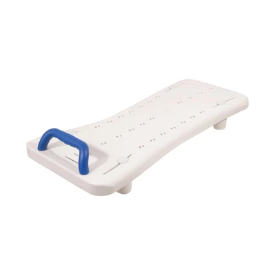 Image of Aidapt White Width Adjustable Easy Clean Bath and Transfer Board with Handle to Fit Baths Between 463 680mm Bathroom Aid