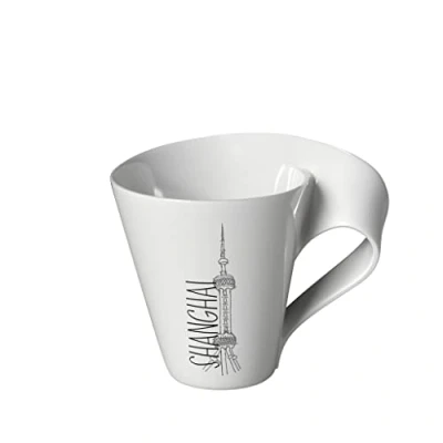 Image of Villeroy &amp; Boch Modern Cities, Mug, Shanghai, 300 ml, Premium Porcelain, White