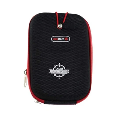 Image of Navitech Black EVA Rangefinder Hard Case/Cover With Carabiner Clip Compatible The Bushenll Tour V2 Slope Edition/Bushnell V3 SLOPE/Bushnell V4 Shift