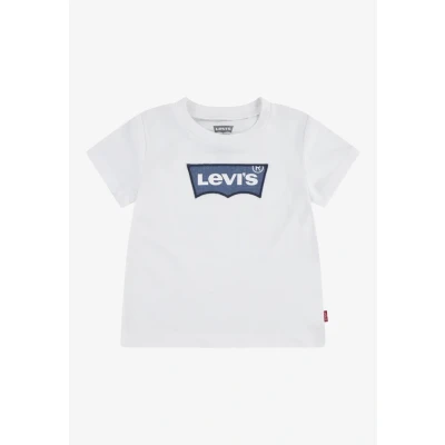 Image of Levi&#039;s MY First Batwing TEE Unisex Print Tshirt for kids, Size: 3m, Bright white