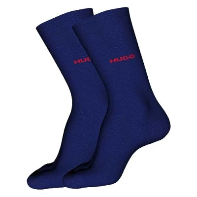 Image of BOSS Men&#039;s 2P RS UNI COLORS CC Regular socks, Dark Blue409, 40 46