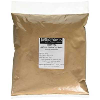 Image of JustIngredients Essentials Cinnamon (Cassia) Ground 500 g (Pack of 2)