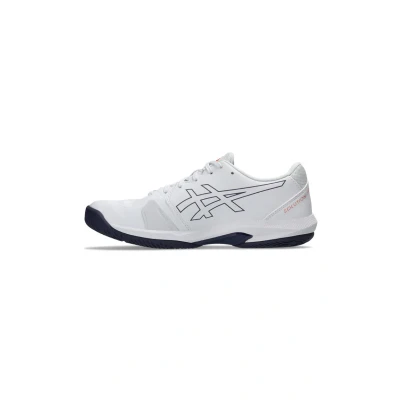 Image of Asics Solution Swift Multicourt tennis shoes, Men&#039;s, Size: 7, White nova orange shoes