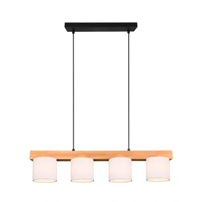 Image of Reality Leuchten Cameron pendant light, four bulb, white