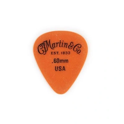Image of C F Martin Picks Delrin .60 Orange Pack 12