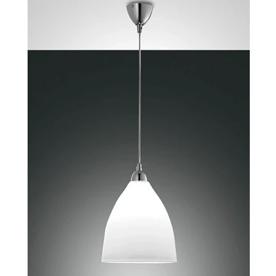 Image of Provenza Dome Pendant Ceiling Lights White Glass, E27