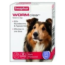 Image of Beaphar Uk wormclear Up To 40 kg Dog 4tab Package of 1