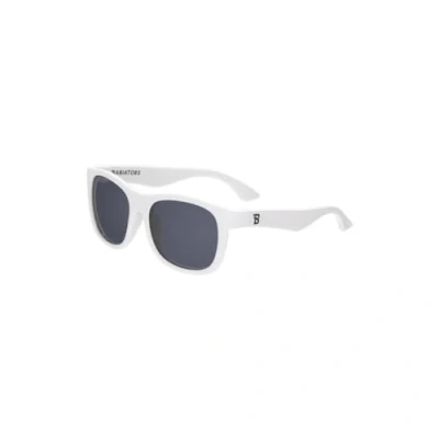 Image of Babiators Original Navigator Sunglasses Wicked White (Ages 0 2)