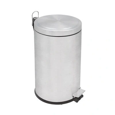 Image of Tramontina Brushed Stainless Steel Pedal Bin 12L