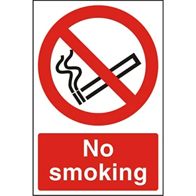 Image of Seco No Smoking Sign, 400mm x 600mm 1mm Semi Rigid Plastic