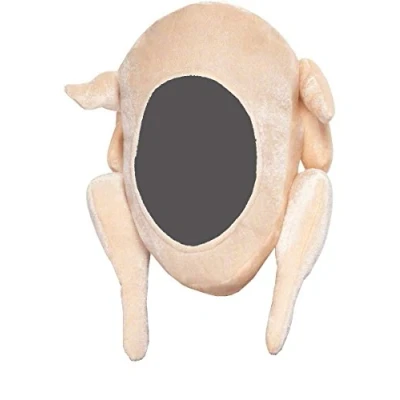 Image of SHATCHI Stuffed Turkey Hat Novelty Plush Christmas Santa Costume Fancy Dress Party Xmas Office Fun Headwear Accessories