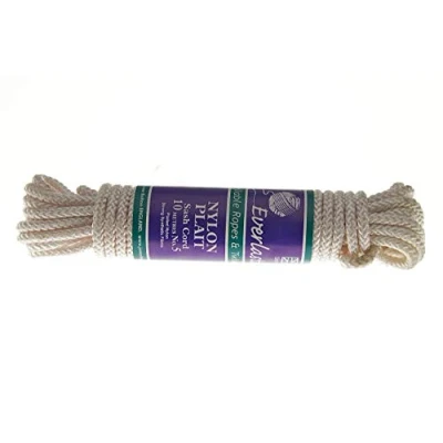 Image of Everlasto Plaited Nylon Sash Cord Pulley Line Rope with Strong Core No.4 (6.5mm) x 25m