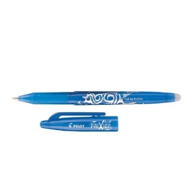 Image of LIGHT BLUE PILOT FRIXION ROLLERBALL PENS ERASABLE 0.7mm Tip BL FR7 (PACK OF 3)