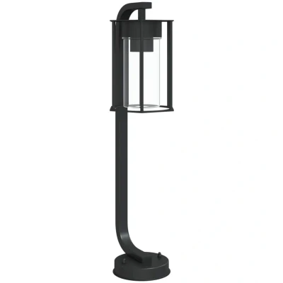 Image of vidaXL Outdoor Floor Lamp Black 60 cm Stainless Steel