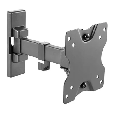 Image of RICOO S3811 Monitor TV Wall Bracket Flat Tilt Swivel 13 27 Inch VESA 75x75 100x100 Universal LCD LED Screen Mount Black