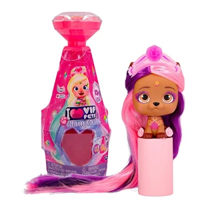 Image of IMC Toys 712980 CB Small Cuddles Christmas Snow Surprise model Fashion Doll, Pink, Standard Size