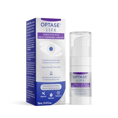 Image of Optase Life Sensitive Eye Daily Renewal Cream 15ml