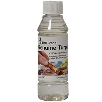Image of Bird Brand Genuine Turpentine 250ml Bottle.