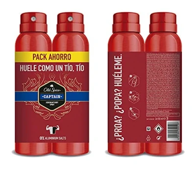 Image of Old Spice Captain Deodorant Spray 150ml Set 2 Pieces 2019305810