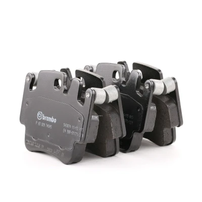 Image of 99635193014, 99635193015, 99635193914, 99635193915, 99635193916 Brake pad set BREMBO P 65 009 prepared for wear indicator without accessories