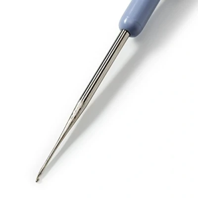 Image of Prym Yarn Crochet Hook, Steel, Silver, 1 mm, One Size