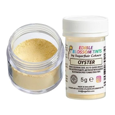 Image of Sugarflair Oyster Food Colouring Powder Dust, Use on Cake Surfaces, Decorations or Colour Sugarpaste, Fondant, Icing, Chocolate, Buttercream, Royal Macarons and More! 5g