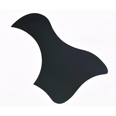 Image of Dopro Black Hummingbird Style Acoustic Guitar Pickguard Scratch Plate with 3M Adhesive