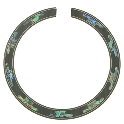 Image of KAISH High Qaulity 110 * 12 0.8mm Acoustic Guitar Soundhole Rosewood Rosette Abalone Shell Design