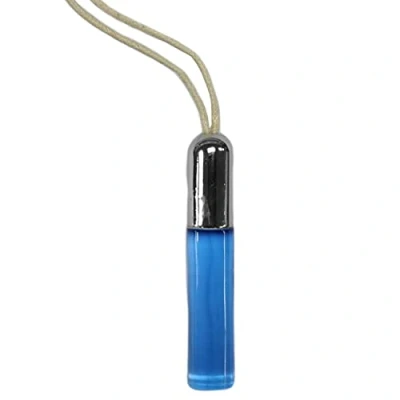 Image of Swish Light, Blind Pulls Cord Weight Blue Chrome Pendant
