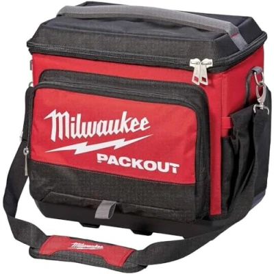Image of Milwaukee 932471132 Packout Jobsite Cooler, Red