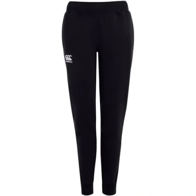 Image of Canterbury Women&#039;s Tapered Cuffed Fleece Joggers, Black, 8