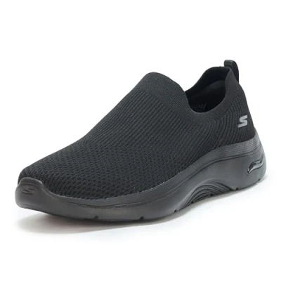 Image of Skechers Performance GO WALK ARCH FIT 2.0 SLIP ON Walking trainers, Women&#039;s, Size: 5, Black Textile