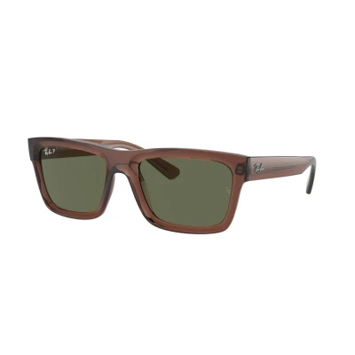Image of Ray Ban Unisex Sunglasses, Size: 54, Transparent brown