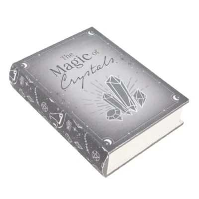 Image of The Magic of Crystals Book Storage Box Decorative and Functional Organizer for Crystal Lovers, Ideal Storing Books, Tarot Cards, Sacred Objects, Beautiful Gift Idea
