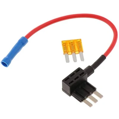 Image of 12V Car Add A Circuit Fuse TAP Adapter Holder with 5A [Upgraded Fuses] (1 Pack) (Micro3 Fuse)