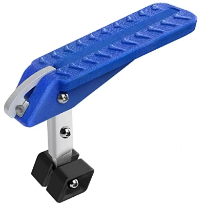 Image of TOOENJOY Car Door Step Universal 5 Gear Adjustment Aluminum, Pedal for Latch Both feet Stand, Easy Access to Rooftop Load Cargo, Kayak Fit Most Car, SUV, Truck (Blue)